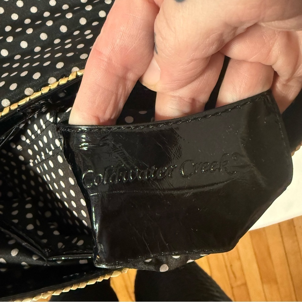 Vintage Coldwater Creek Black and Tan Crossbody Bag - Picture 12 of 14